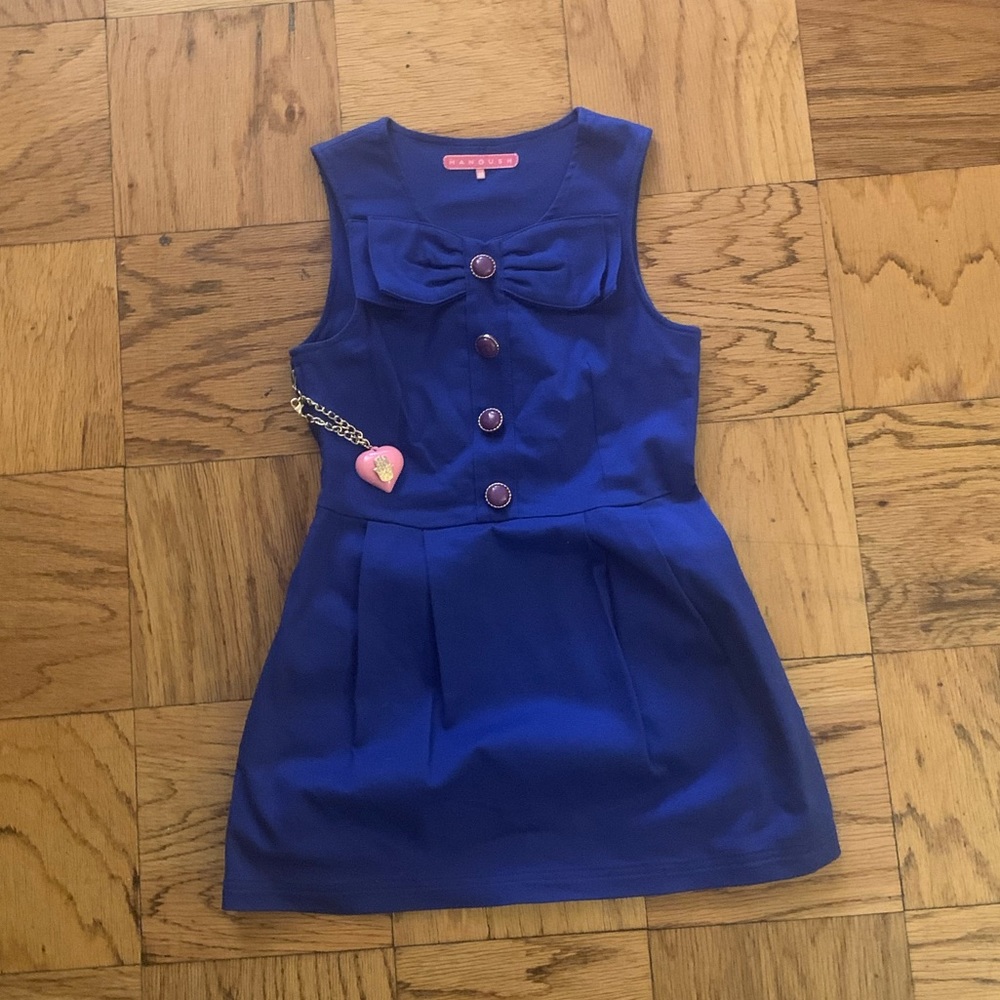 MANOUSH MINI DRESS WITH BOW + BUTTONS